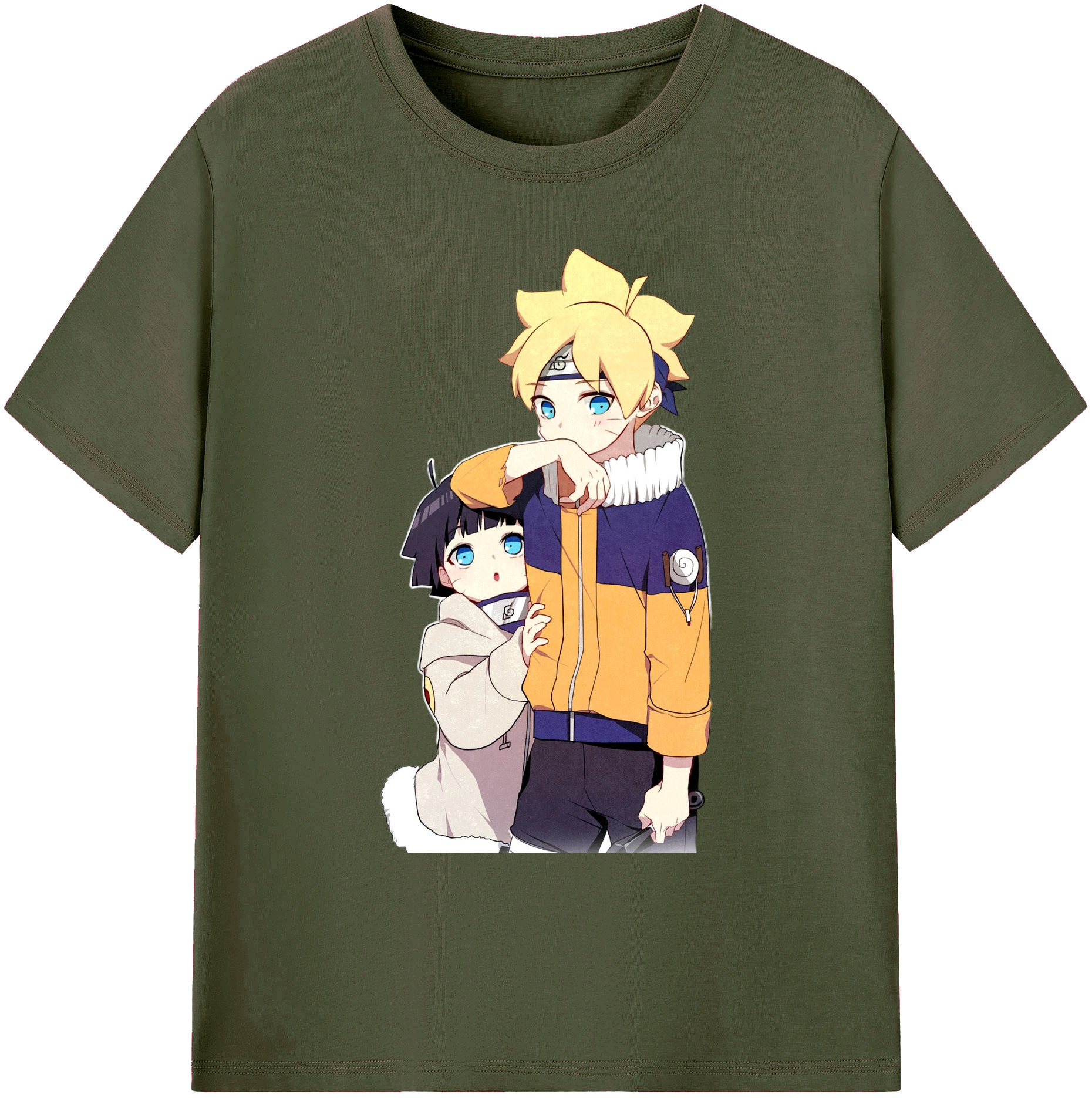 （画像用） NARUTO -ナルト- うずまき ボルト Uzumaki Boruto 綿100％ メンズ半袖Tシャツ｜肌触りやわらか＆通気性
